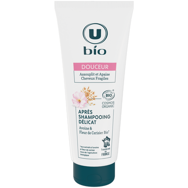 Après-Shampooing Douceur Cheveux fragiles, lait d'avoine et fleur de cerisier - 200ml
