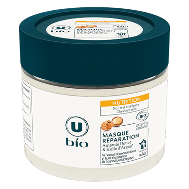 Masque capillaire Réparation Cheveux secs,  amande douce et huile d'argan - 300ml