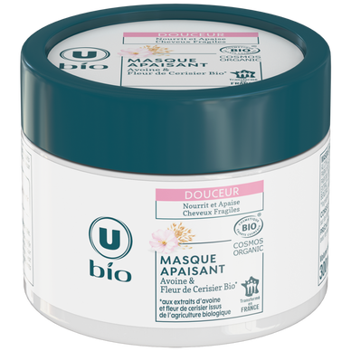 Masque capillaire Cheveux fragiles, lait d'avoine et fleur de cerisier- 300ml