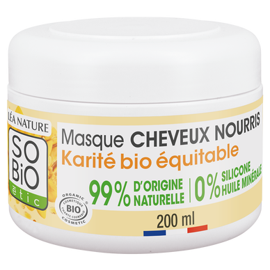 Masque SO BIO'ETIC nourrissant karité+cire de jojoba 200ml
