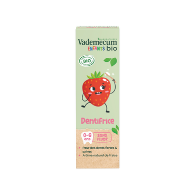 Dentifrice kids VADEMECUM bio fraise 1-6ans cosmos organic  50ml
