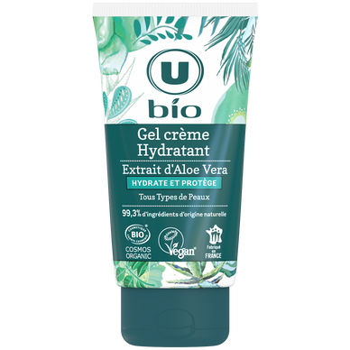 Gel crème visage hydratant à l'aloe vera tube de 50ml