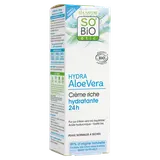Crème jour hydratante riche aloé vera pss SO BIO tube 50ml