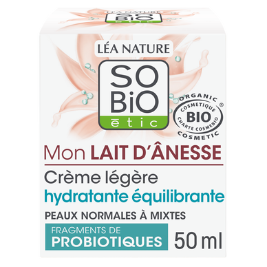 Crème SO BIO légère hydratante lain d'anesse 50ml