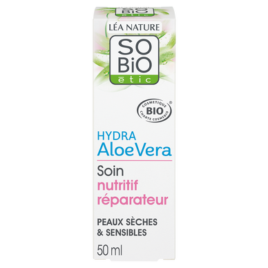 Soin nutritif visage aloé véra SO BIO, 50ml