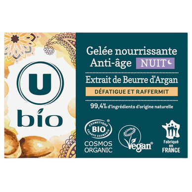 Soin visage Gelée de nuit nourrissante anti-âge à l'argan - 50ml