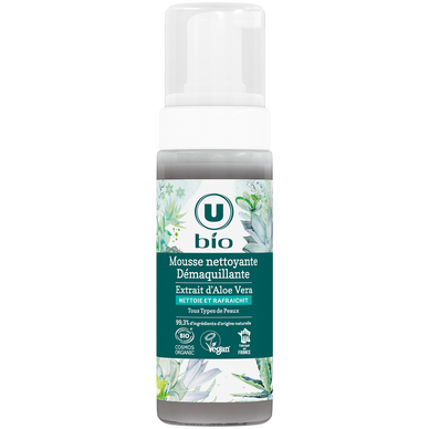 Mousse nettoyante demaquillante aloe vera, flacon 150ml