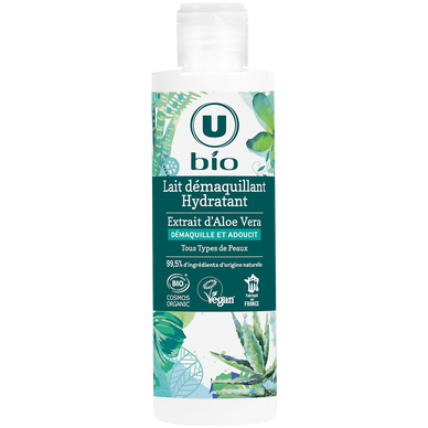 Lait démaquillant hydratant à l'aloe vera  flacon de 200ml