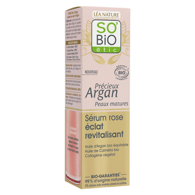 Sérum revitalisant rose éclat peaux matures SO BIO 30ml