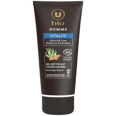 Gel nettoyant homme vitalité visage et barbe pin&algue 100ml