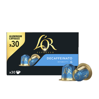 Café Capsules L'OR DECAFFEINATO N°6 - compatible NESPRESSO - x30