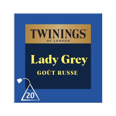 Thé Lady Grey TWININGS, 20 sachets, 40g
