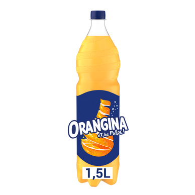 Soda à l'orange ORANGINA - la bouteille de 1,5L