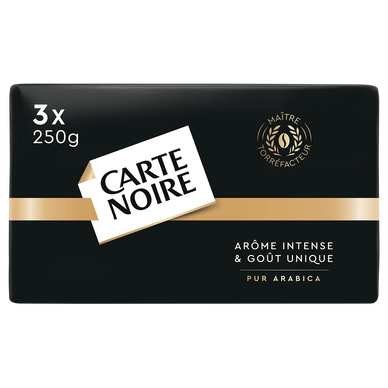 Café moulu CARTE NOIRE Classique N°7 - 3x250g - 750g