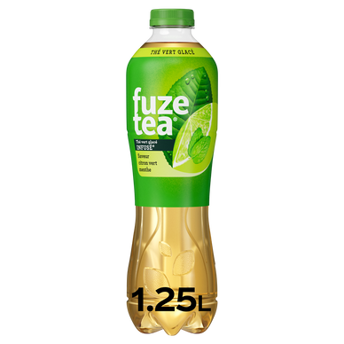 Boisson Thé Glacé Citron vert Menthe FUZETEA - Bouteille 1,25L