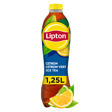 Boisson Thé Glacé Citron et Citron Vert - LIPTON ICE TEA - Bouteille 1,25L