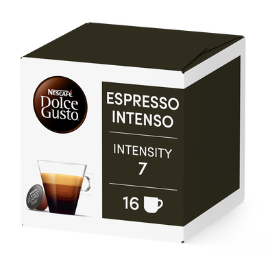 Café Capsules NESCAFE ESPRESSO INTENSO N°7 - compatible DOLCE GUSTO -x16