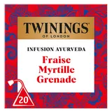 Infusion ayurveda fraise myrtille grenane TWINING 20st 32g