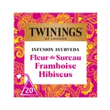 Infusion ayurveda fleur de sureau framboise TWINING 20st 36g