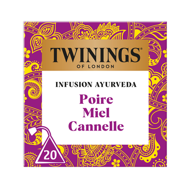 Infusion Ayurveda Poire Miel TWININGS 20 sachets