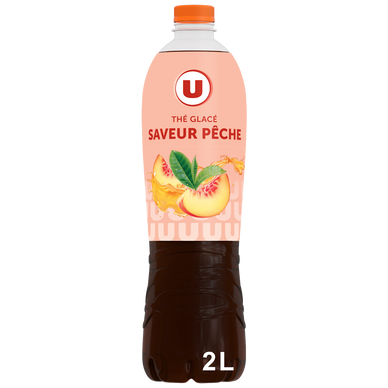 Boisson au thé glacé Saveur pêche - Bouteille 2l