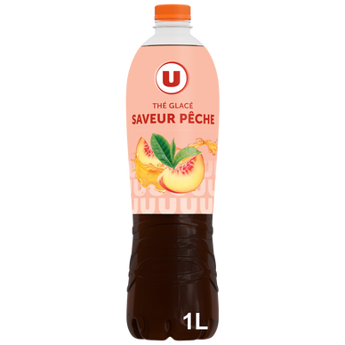 Boisson au thé glacé Saveur pêche - Bouteille 1l