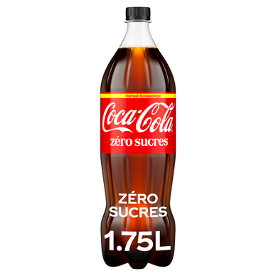Soda COCA-COLA sans sucres - Bouteille 1,75L