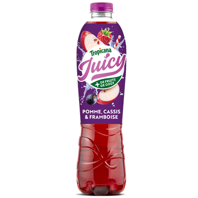 Boisson pomme cassis framboise TROPICANA JUICY - bouteille 1,5L