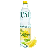 Eau gazeuse minérale aromatisée citron de Méditerranée SALVETAT - 1,15l