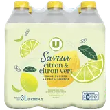 Boisson à base d'eau de source aromatisée au citron et citron vert sans sucre   6x50cl