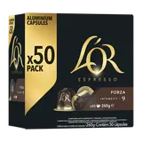 Café Capsules L'OR ESPRESSO FORZA N°9 - compatible NESPRESSO - x50