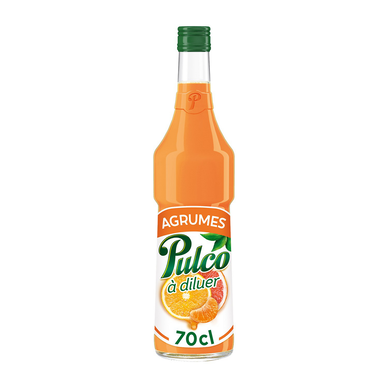 Boisson concentrée à diluer aux agrumes PULCO - bouteille de 70cl