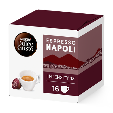 Café Capsules NESCAFE ESPRESSO NAPOLI N°13 - Colombie - compatible DOLCE GUSTO - x16