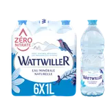Eau minérale naturelle WATTWILLER, 6 bouteilles de 1l