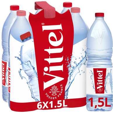 Eau minérale naturelle VITTEL - 6x1,5L
