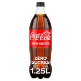 Soda COCA-COLA sans sucres - Bouteille 1,25L