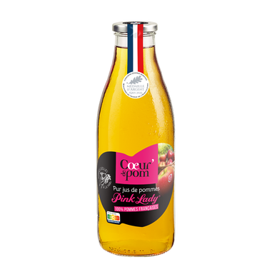 Pétillant de fruits pomme COEUR DE POM', bouteille de 75cl
