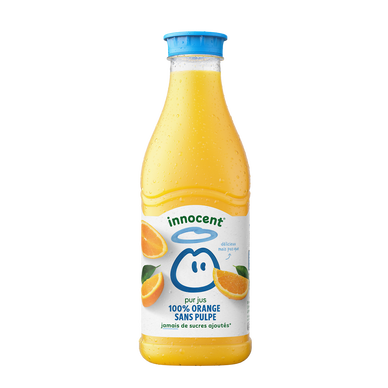 Pur jus réfrigéré orange sans pulpe Sans sucres ajoutés - INNOCENT - 900ml