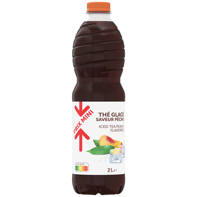 Boisson thé glacé saveur pêche PRIX MINI - 2L