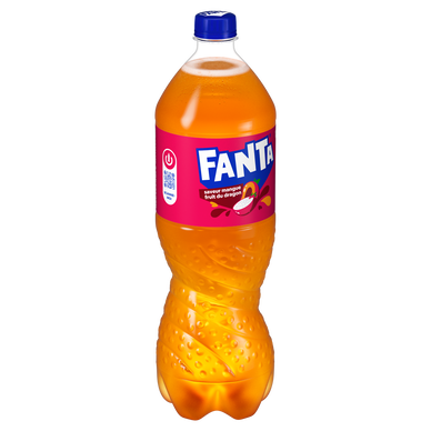 Soda Mangue Fruit du Dragon FANTA - Bouteille 1,25L