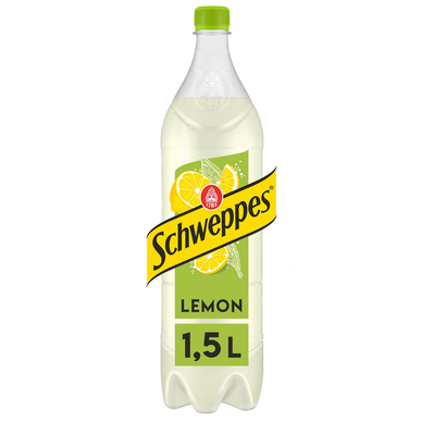 Soda saveur Citron SCHWEPPES - la bouteille de 1,5L