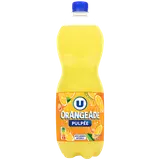 Boisson gazéifiée au jus d'orange pulpé à base de concentré avec sucre1,5L