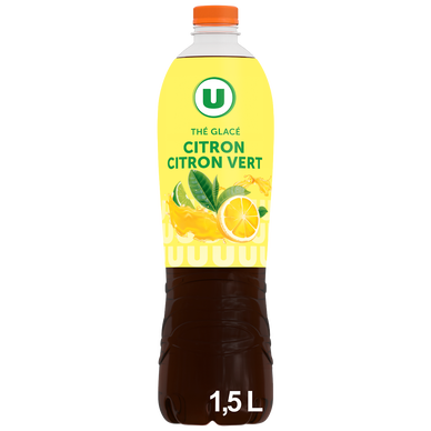 Boisson au thé glacé Citron Citron vert - Bouteille 1,5l