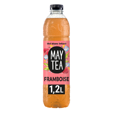 Thé glacé saveur Framboise MAYTEA - la bouteille d'1,2L