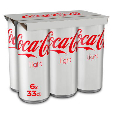 Soda COCA-COLA Light - Pack canettes 6x33cl