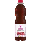 Boisson Cranberry Grenade sans sucres ajoutés  PET 1L