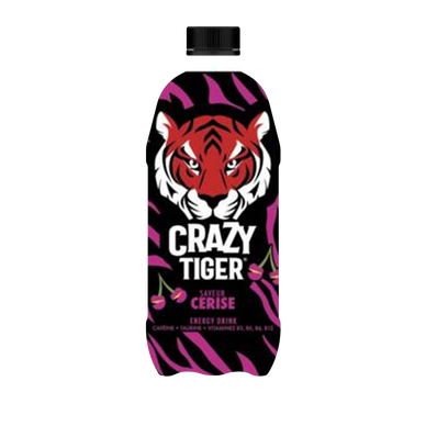 Boisson énergisante Crazy TIGER CHERRY pet 1L
