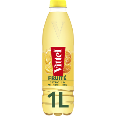 Eau arômatisée Citron mandarine VITTEL FRUITE 1L