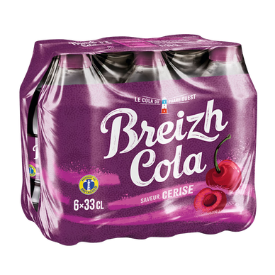 Soda Cola Cerise BREIZH pet 6x33cl