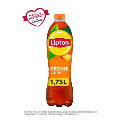 Boisson Thé Glacé Pêche - LIPTON ICE TEA - Bouteille 1,75L